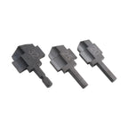 Set of 3 Stepped Drill Bits for PPR Water Pipes - Hexagon Shank