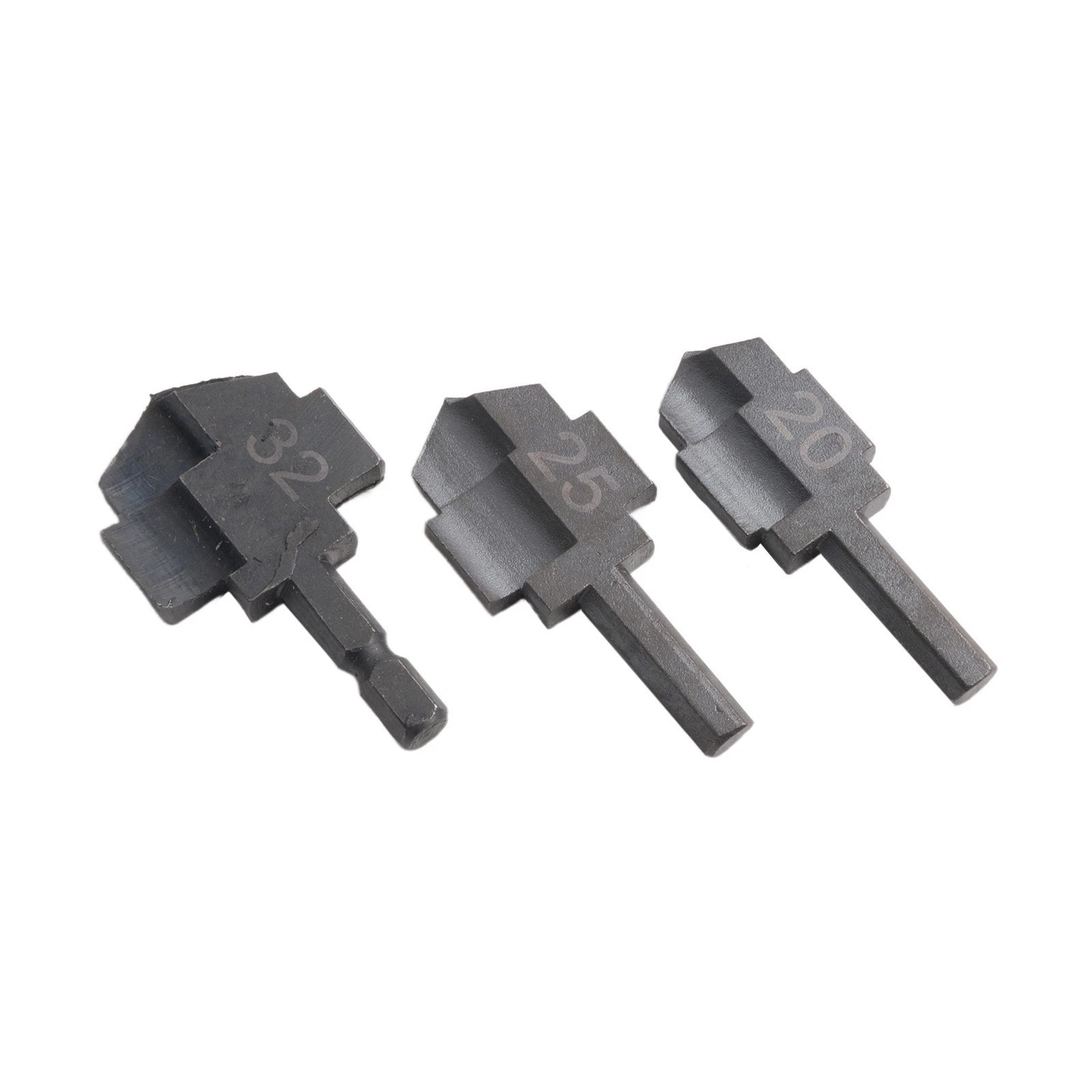 Set of 3 Stepped Drill Bits for PPR Water Pipes - Hexagon Shank