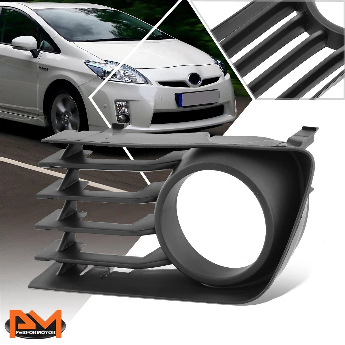 Fog Light Bezel Cover for Toyota Prius (2004–2009) Right Side Black