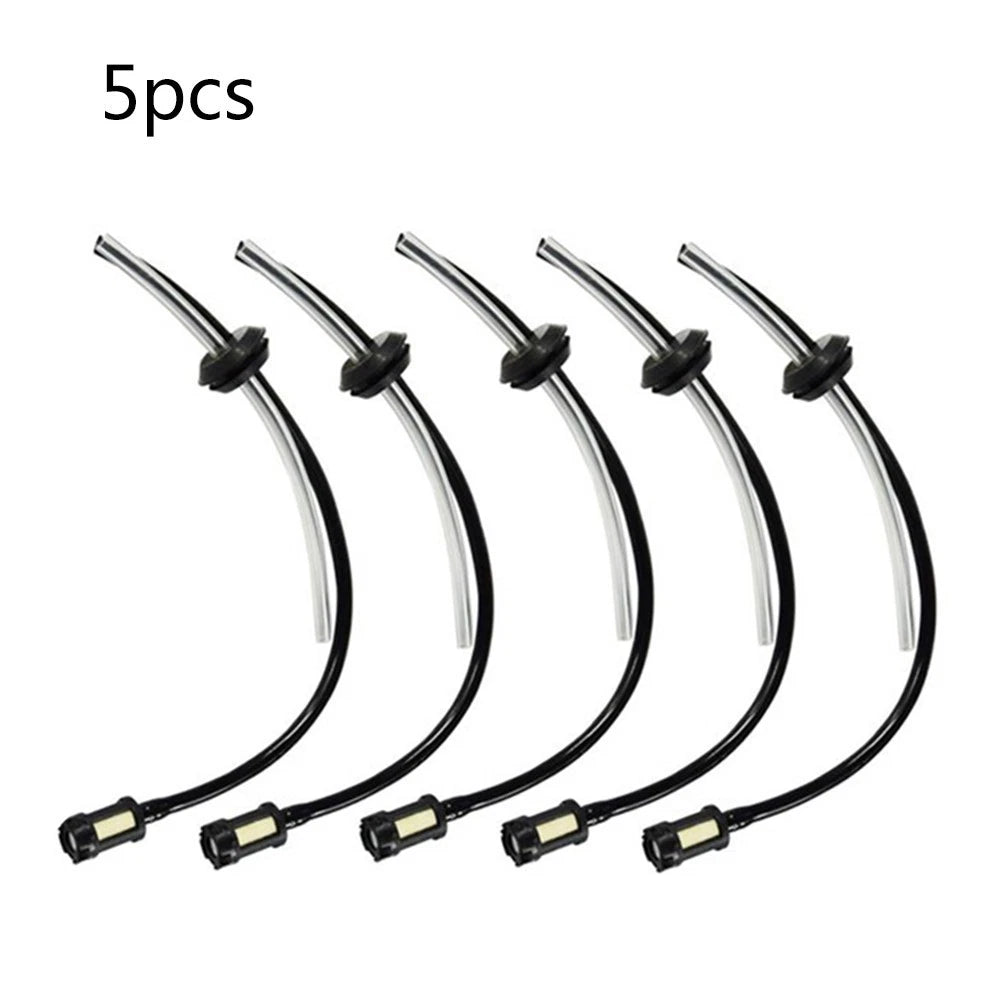 Set of 5 ABS Cable Trimmer Hoses with Tank Filter for Lawnmower
