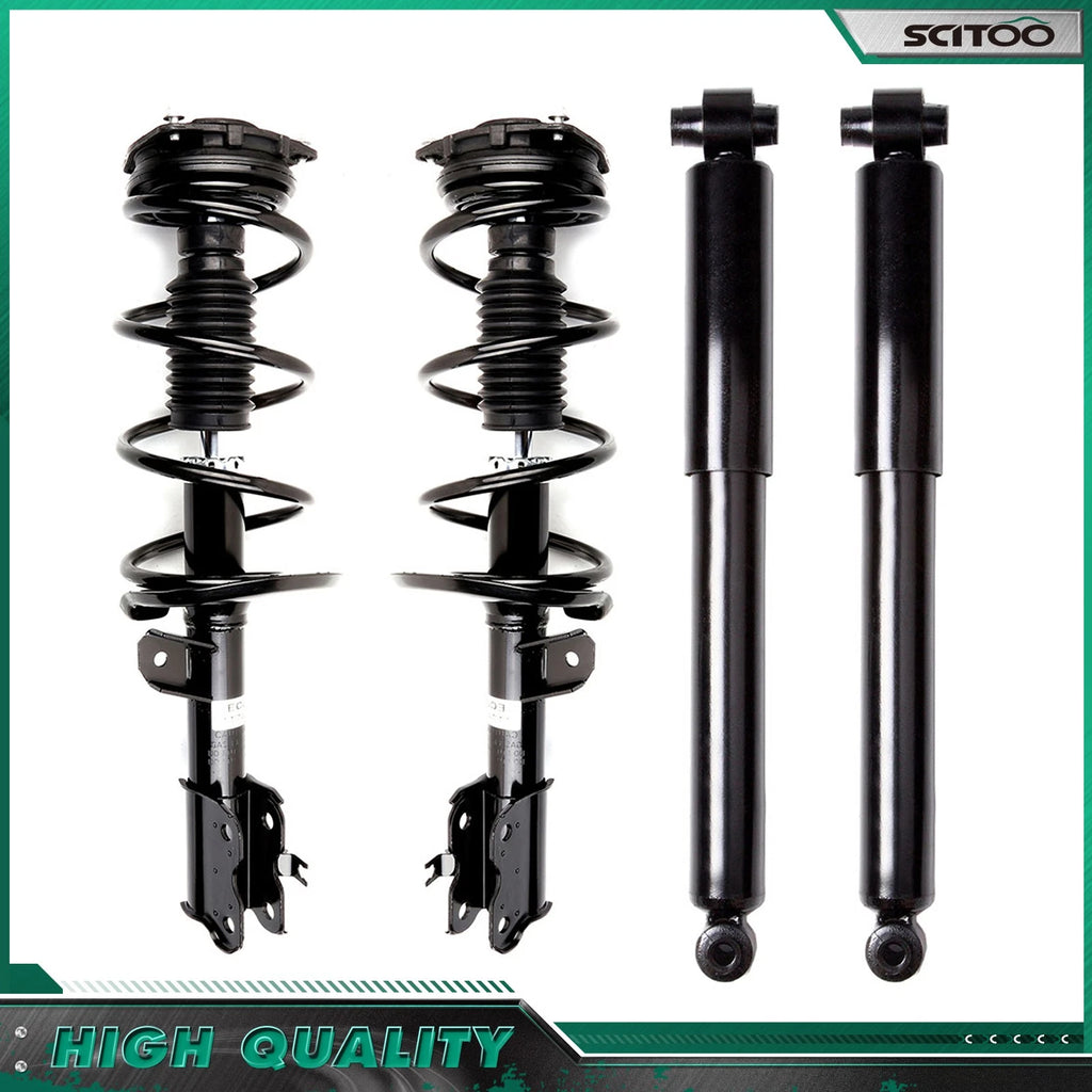 Set of 4 Front Struts & Rear Shocks for Nissan Rogue (2012–2013)