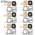 Set of 6 Carburetor Repair Gasket Kit for Stihl MS210 MS230 MS250 (2000–2023)