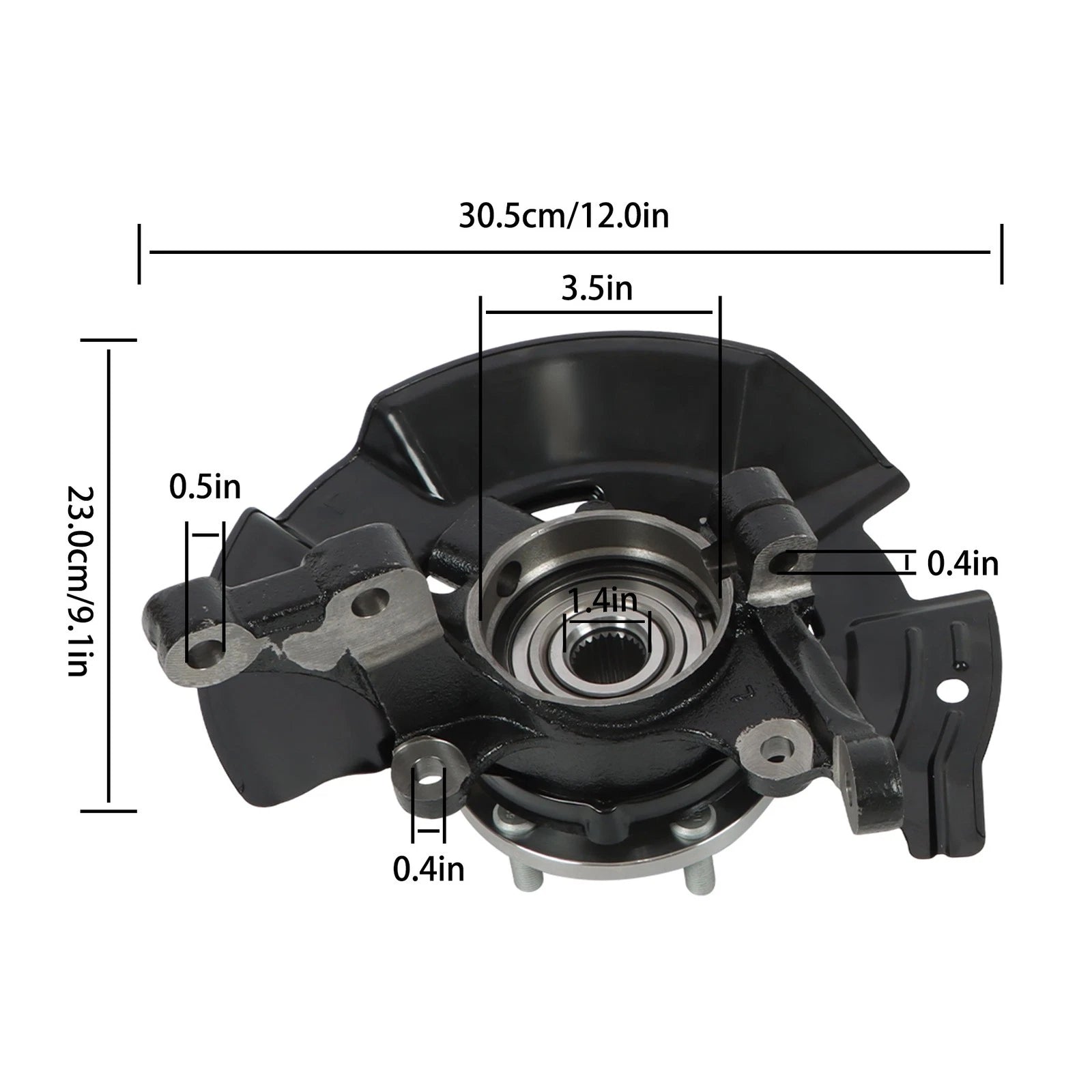 2X Front Wheel Hub Bearing Knuckles for Hyundai Sonata (2011–2013)
