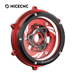 CNC Transparent Clutch Cover Pressure Plate Kit for Ducati Panigale V4 S (2018–2024)