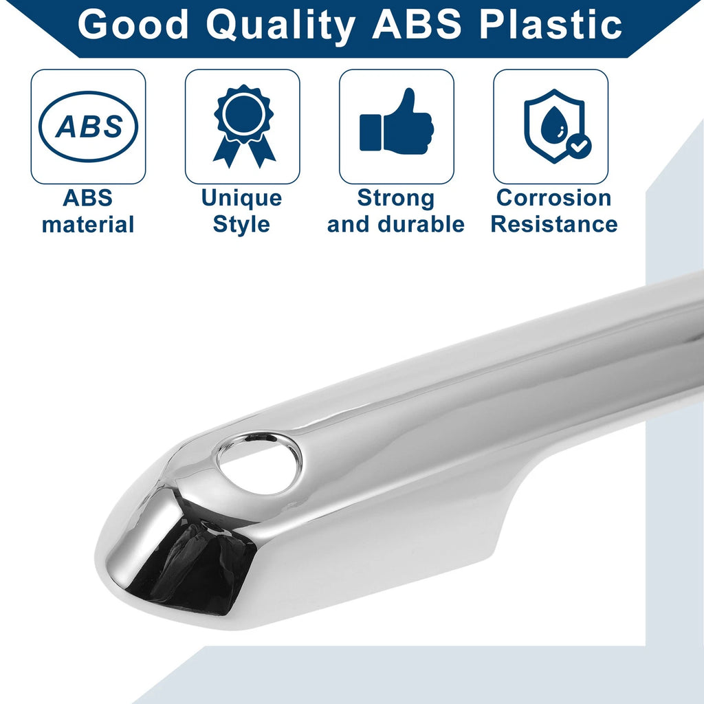 Car Door Handle Cover Trim for Toyota RAV4 (2019–2024) Silver Tone