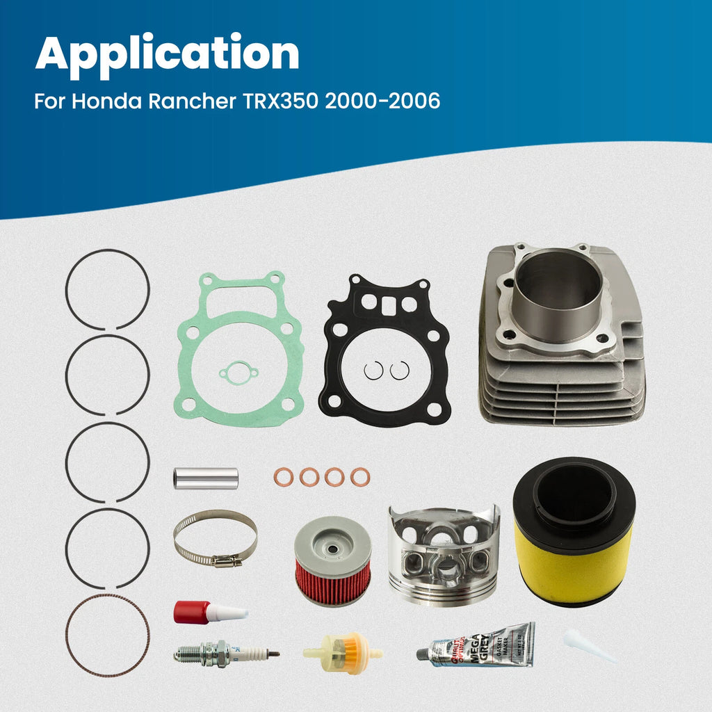 Cylinder Piston Top End Rebuild Kit for Honda Rancher TRX350 (2000–2006)