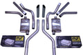 Dual Exhaust Kit for Chevy GMC C10 (1963–1972) - 2.5" Black Tips Side Exit