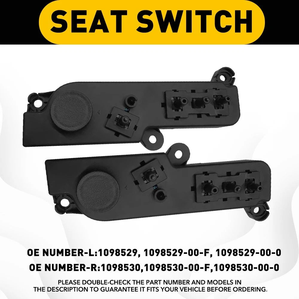 Set of 2 Power Seat Control Switches for Tesla Model 3/Y (2017–2022)