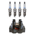 Denso Ignition Coil & 4 Platinum TT Spark Plugs for Ford Mercury (L4)