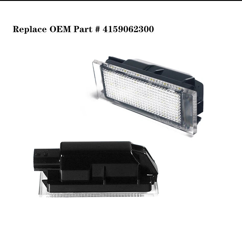 Set of 2 LED License Plate Lamp Lights for Smart Fortwo (2016–2018)