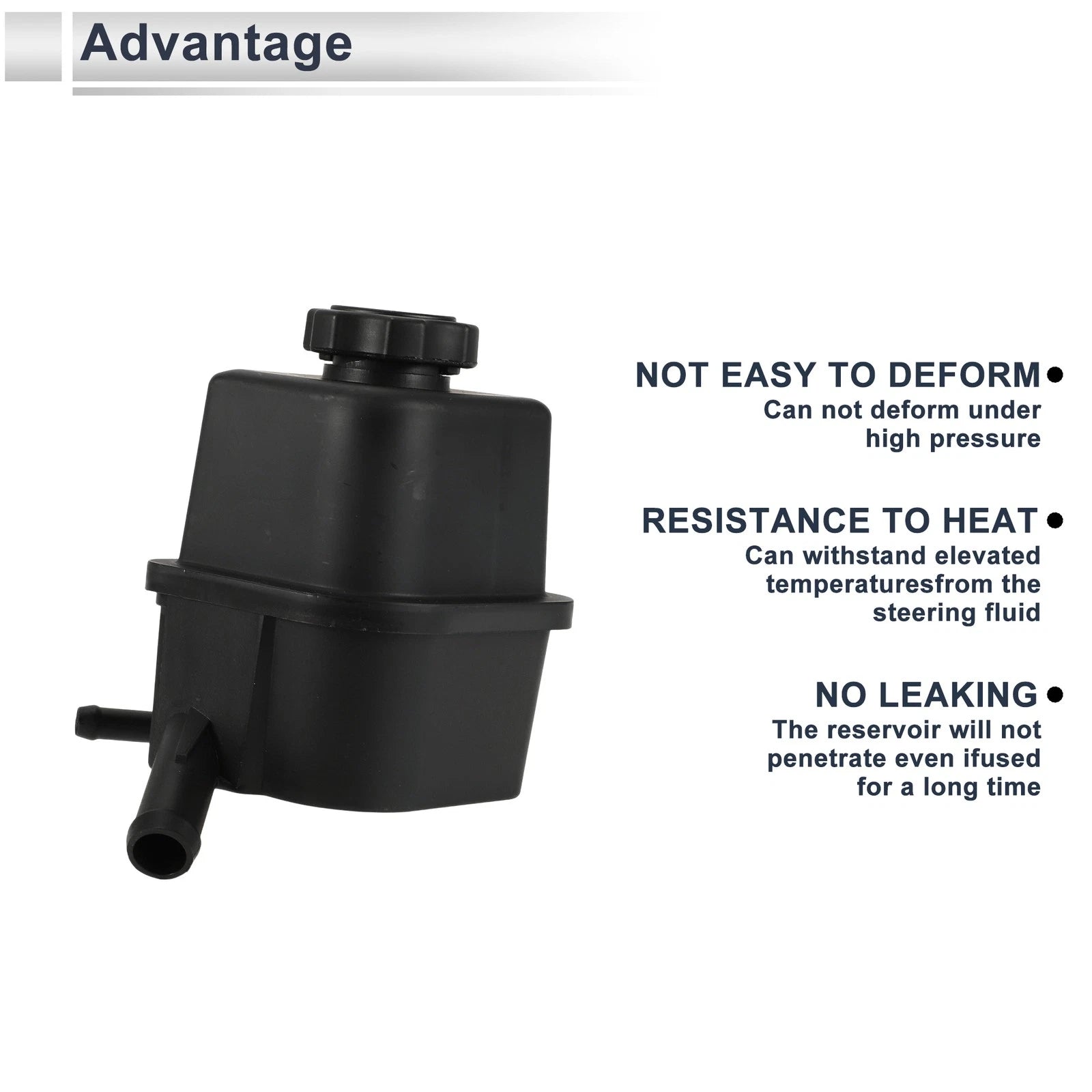 Power Steering Reservoir for Chevrolet Camaro (2010–2015) No. 92233427 Black