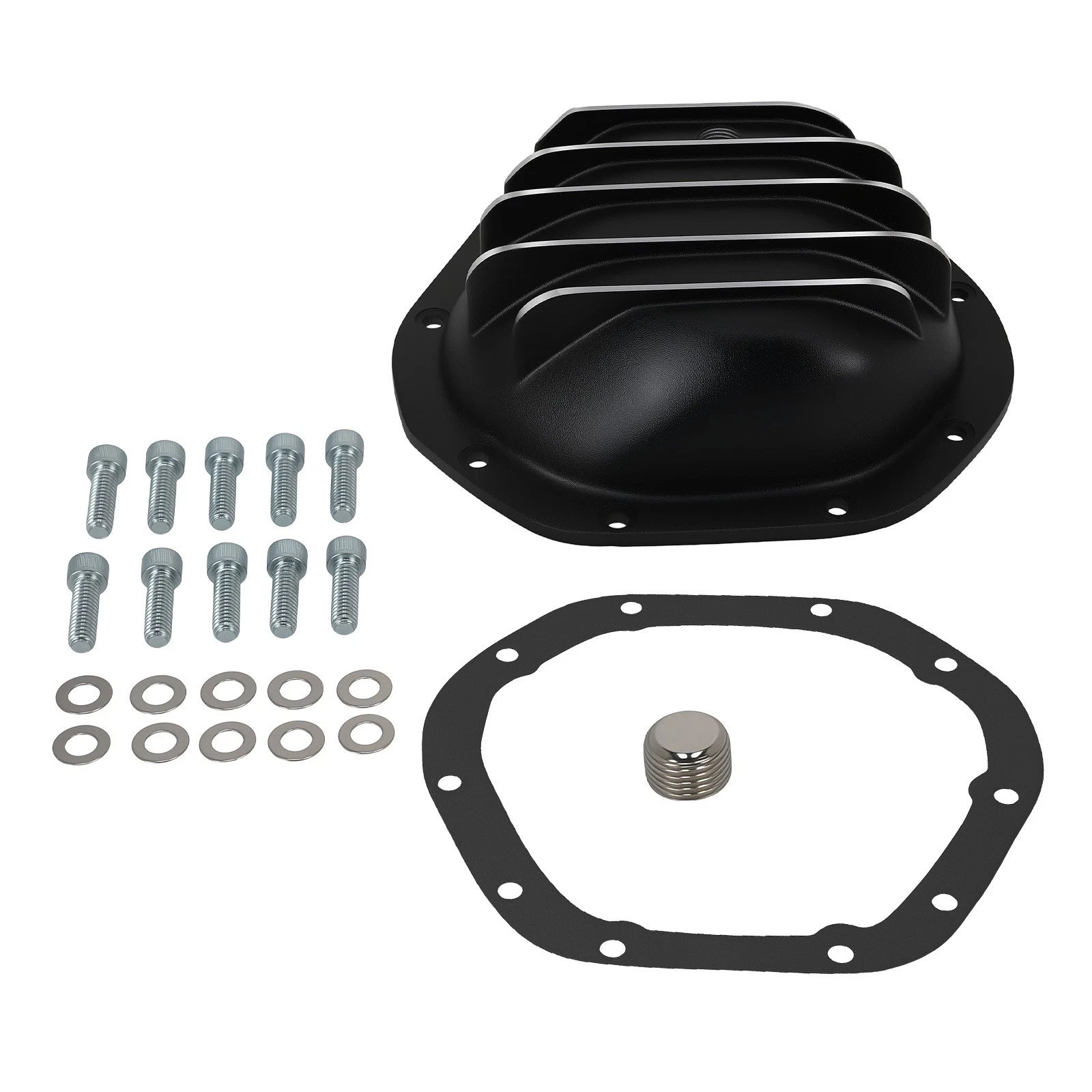 Black Aluminum Differential Cover for Ford F-150/F-250 (1975–1997)