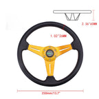 340mm Gray Steering Wheel for Yamaha EZGO Club Car