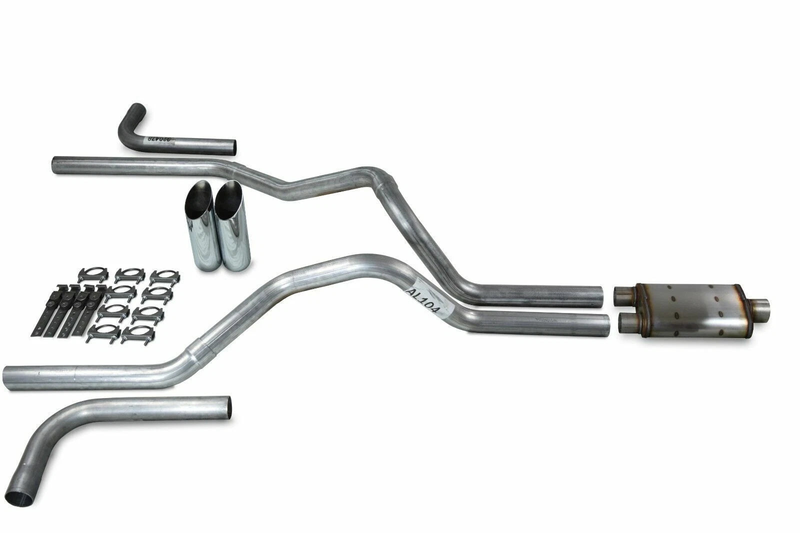 2.5" Dual Exhaust Kit for Ford F150 (2021–2025) - Magnaflow XL Slash Tips