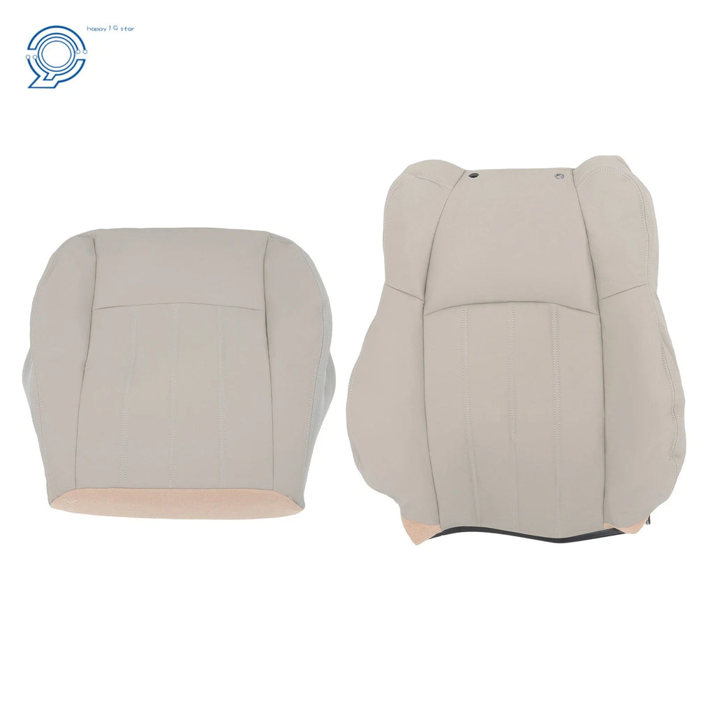 2Pcs Leather Back Seat Cover for Chrysler 300C (2005-2010) Gray