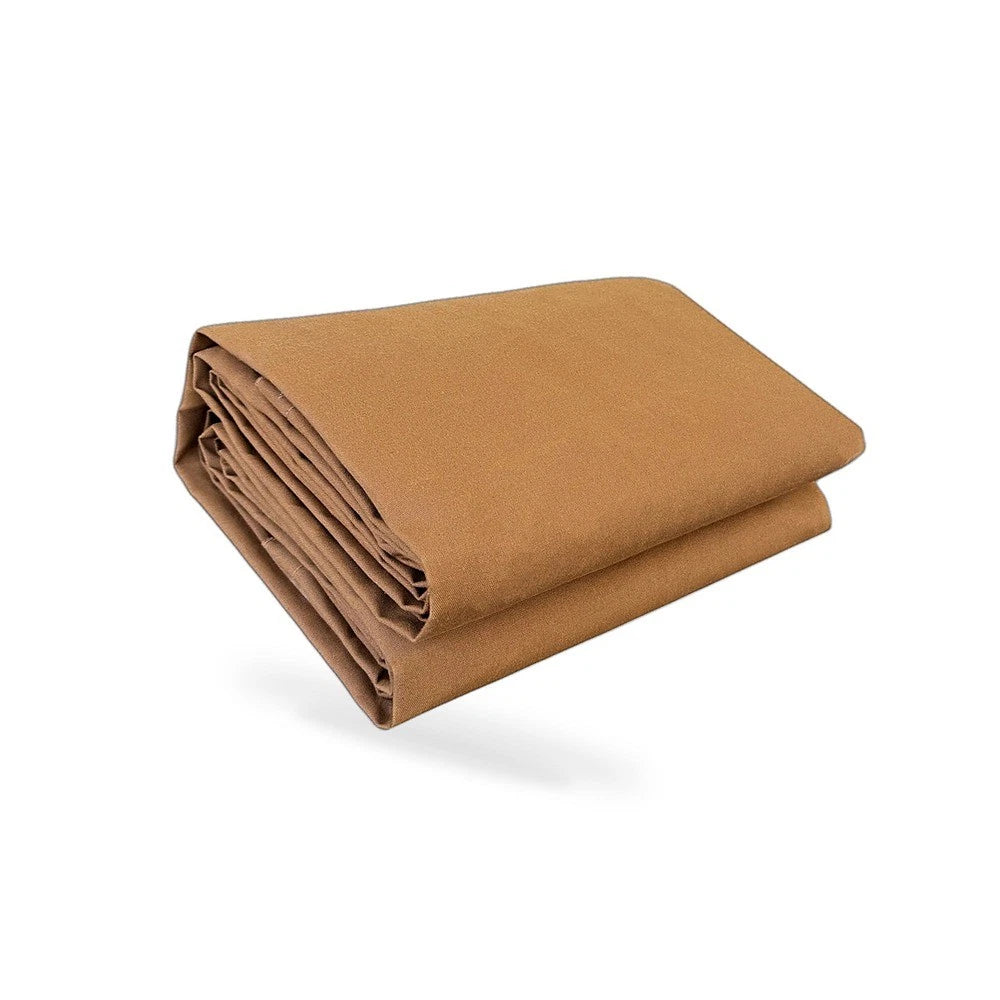 Heavy Duty Canvas Tarp 300x400cm Waterproof UV Resistant Dark Tan