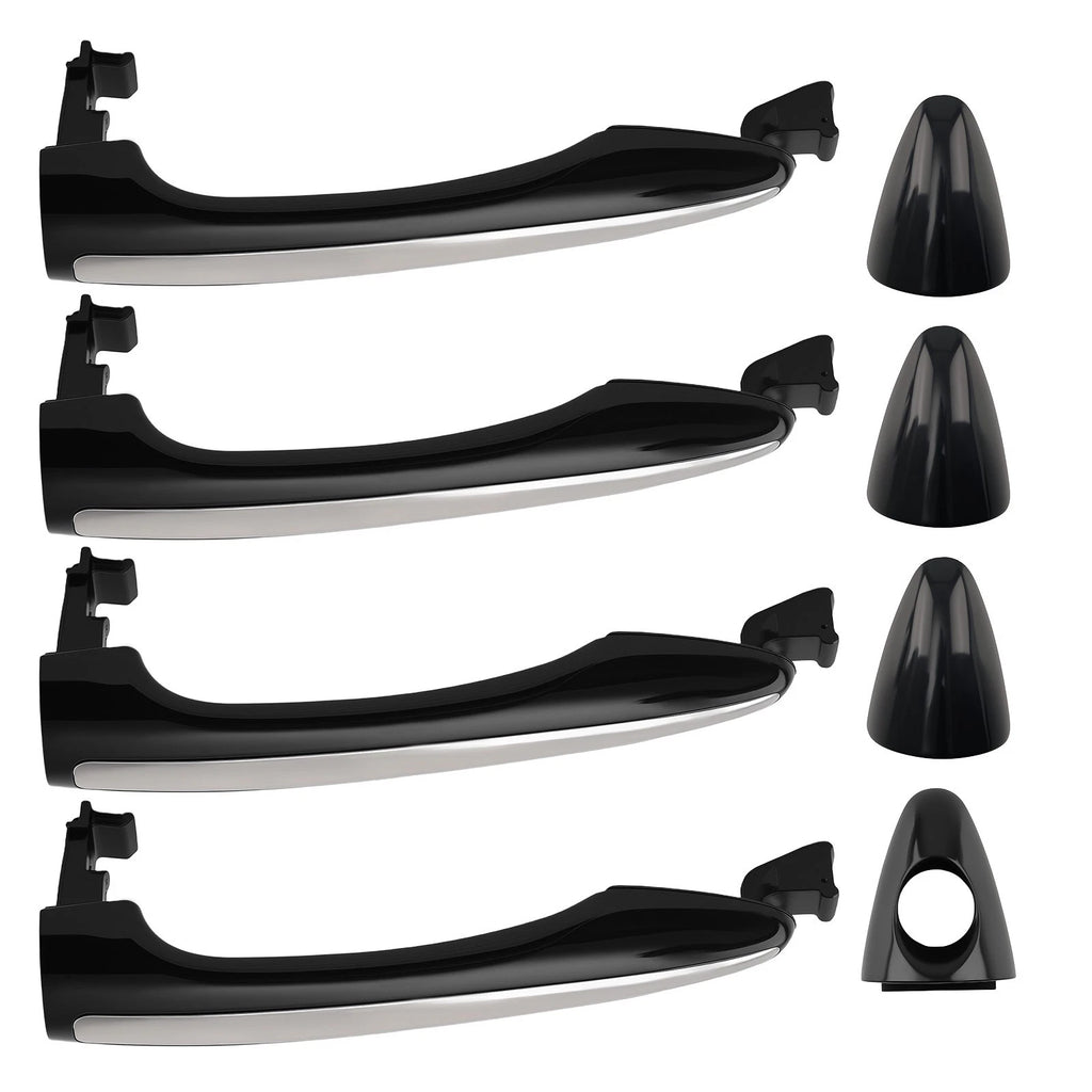 Set of 4 Black Outer Door Handles for Kia Forte Cerato (2014–2018) 82652-A7020