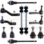 Set of 12 Tie Rod Ends Ball Joints for Chevy Silverado 1500 4WD (1999–2002)