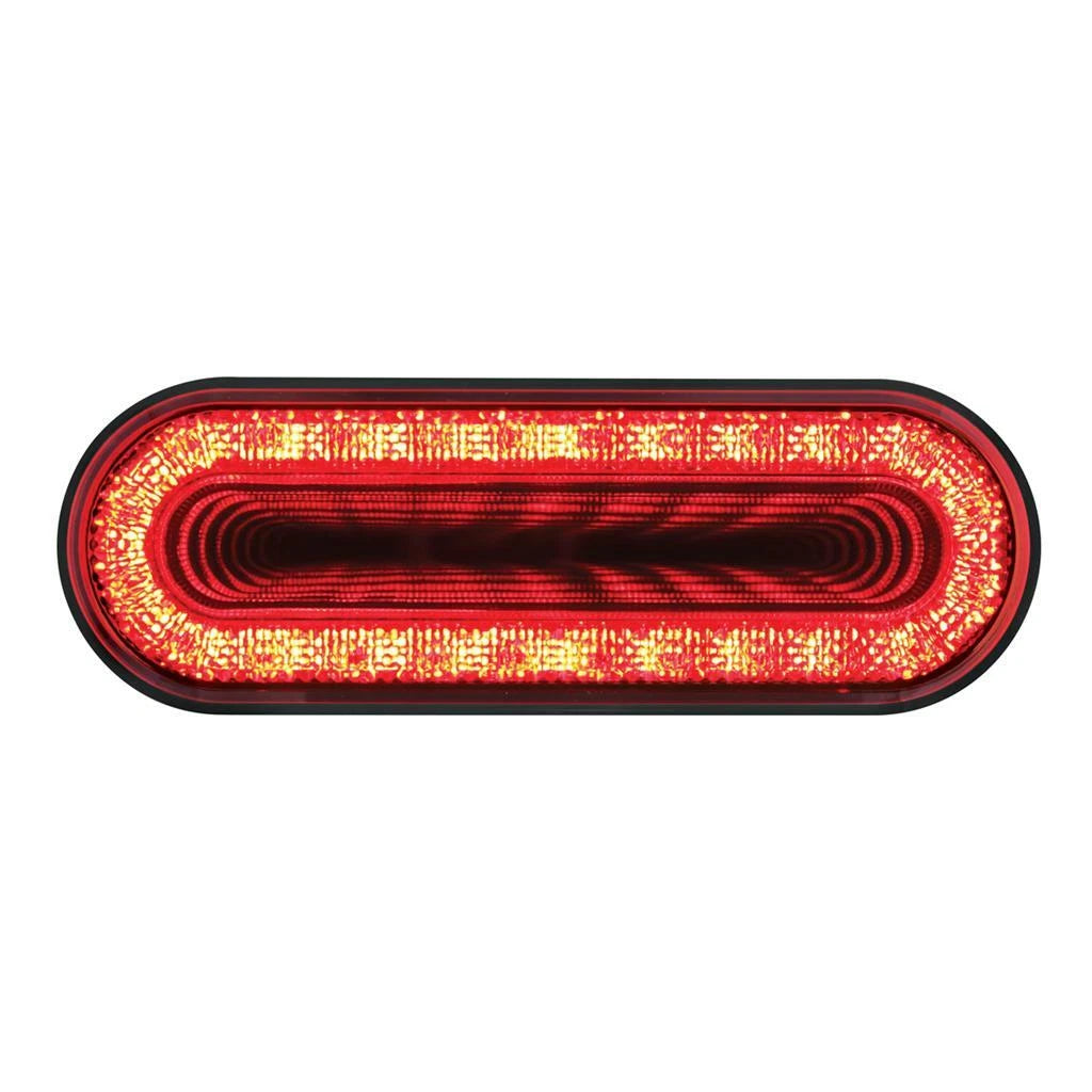 LED Turn Signal Light 6-Inch Oval Red for Universal Fit Trucks (2000–2024)