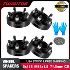 1.5" 5x115 Hubcentric Wheel Spacers for Dodge Challenger Charger (2015–2021)