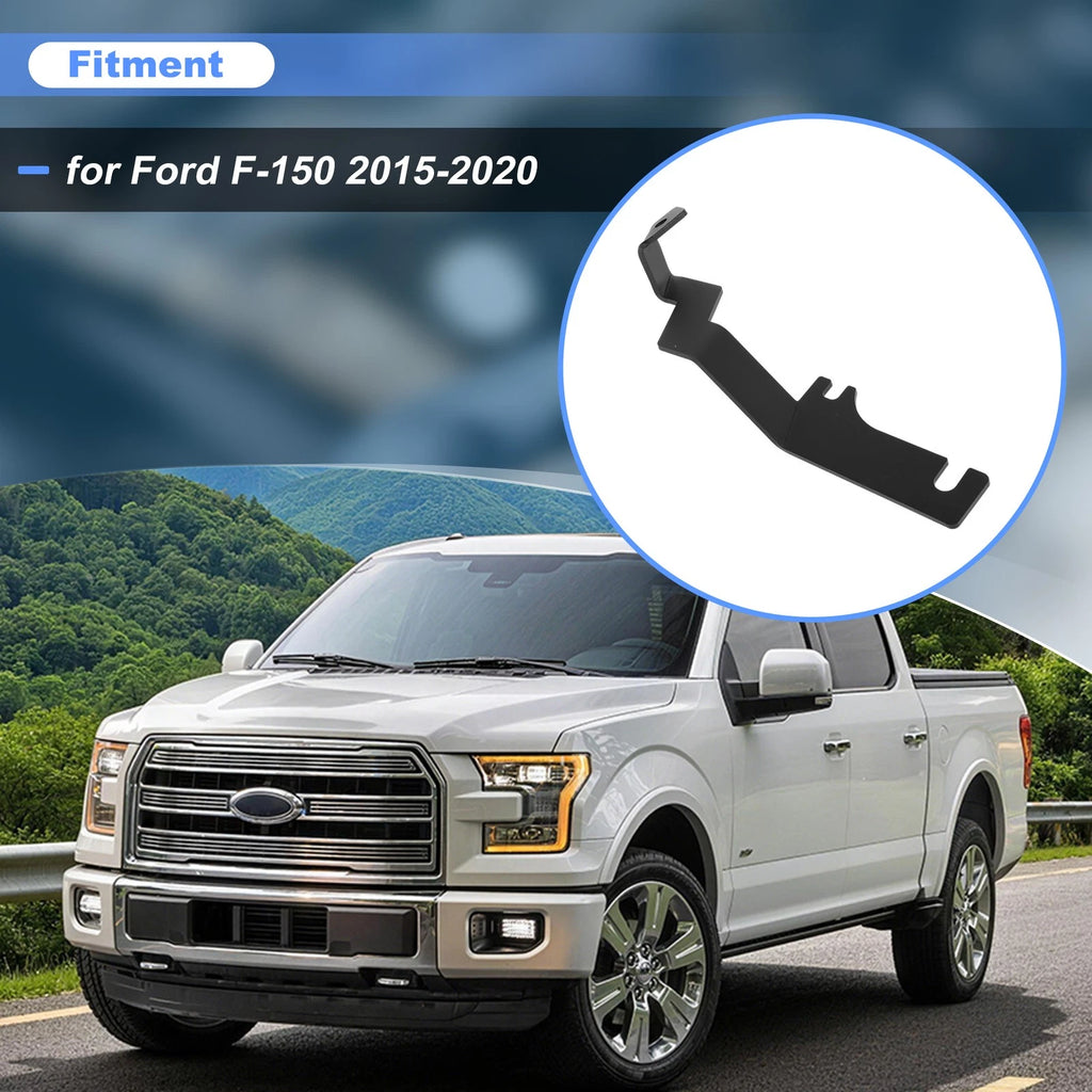 Headlight Hood Mount Bracket Set of 2 for Ford F-150 (2015–2020) Black