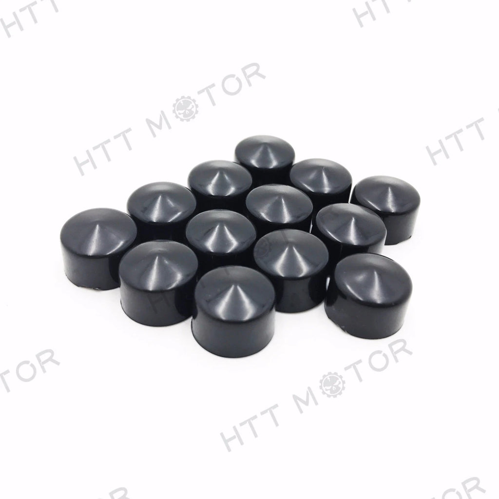 13 Piece Black Cap Dress Kit for Harley Softail & Dyna (2007–2015)