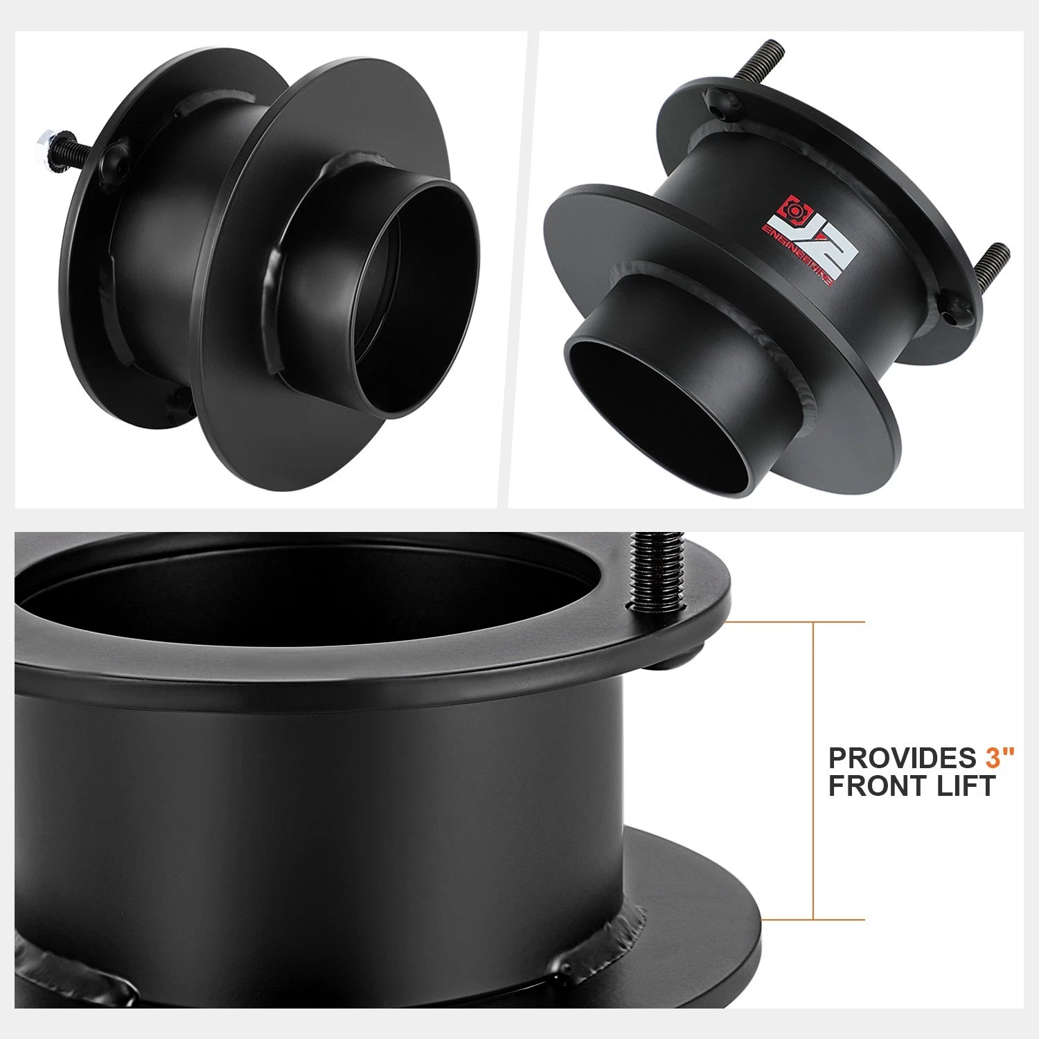 Set of 2 Strut Top Mounting Spacers for Dodge Ram 2500 3500 4WD (2003–2013)