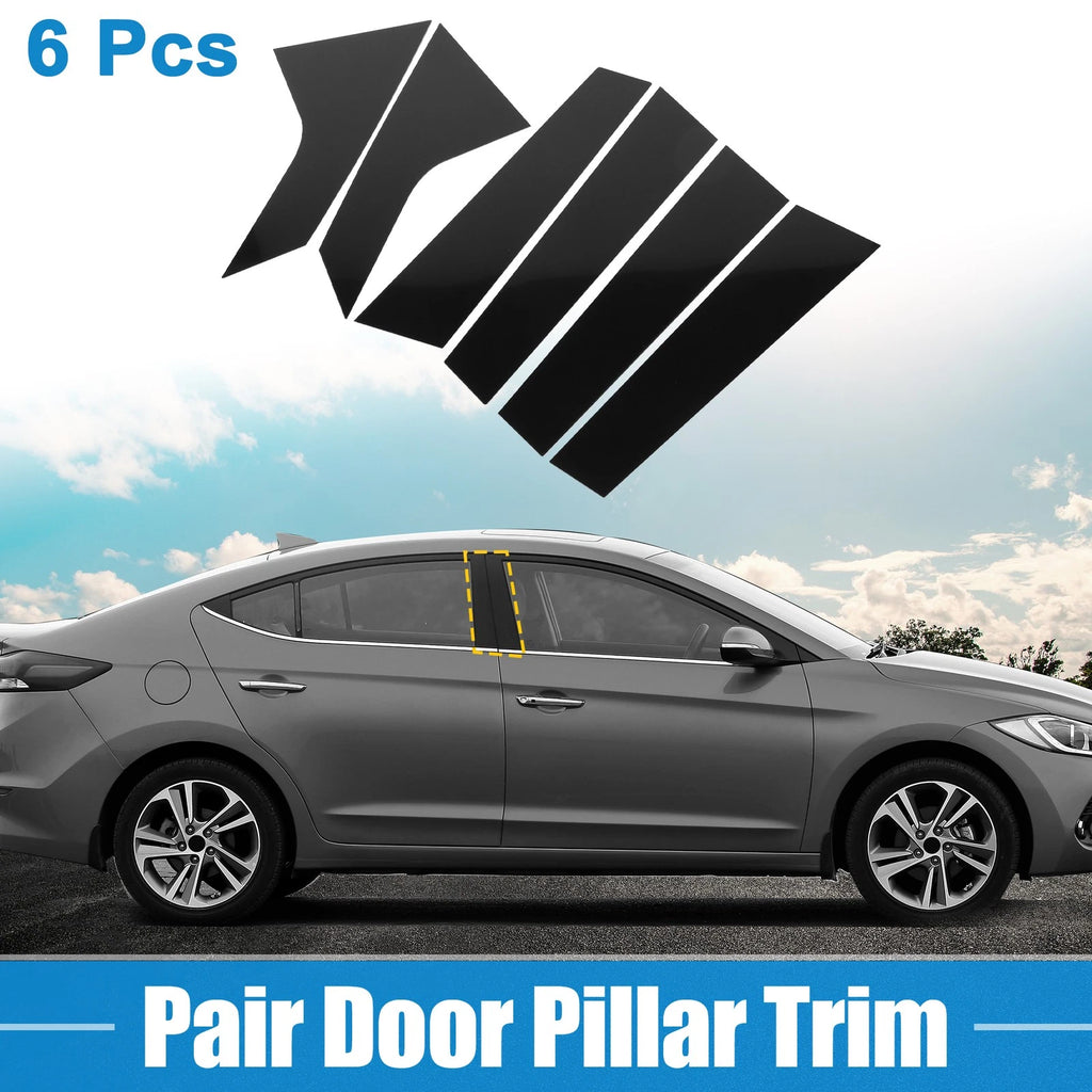 6Pcs Windshield B Pillar Trim for Hyundai Elantra (2021–2023)