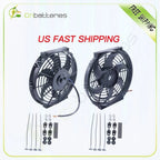 2X 10" Radiator Condenser Cooling Fan for Chevrolet Volt Tahoe (2011–2019)