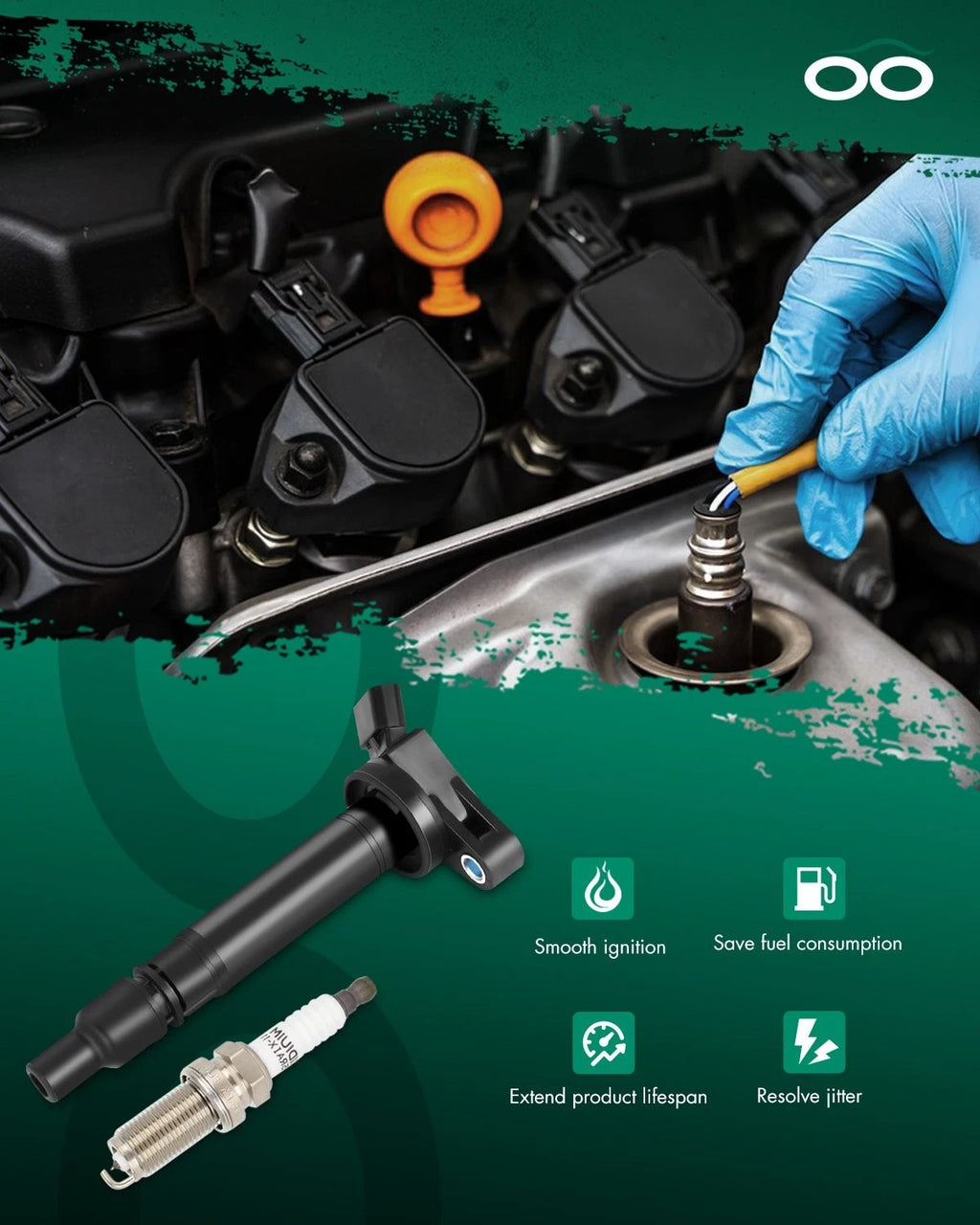 Ignition Coils & Spark Plugs for Lexus GS450h IS250 IS350 LS460 Toyota Avalon (2007–2019)