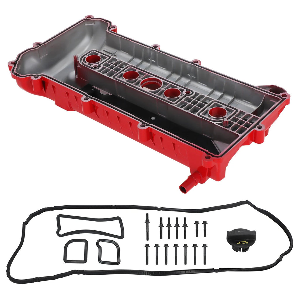 Aluminum Red Valve Cover for Ford Escape Focus Transit Connect Mariner (2001–2012)