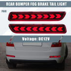 LED Rear Bumper Fog Brake Tail Light for Suzuki SX4 (2007–2014) 1 Pair