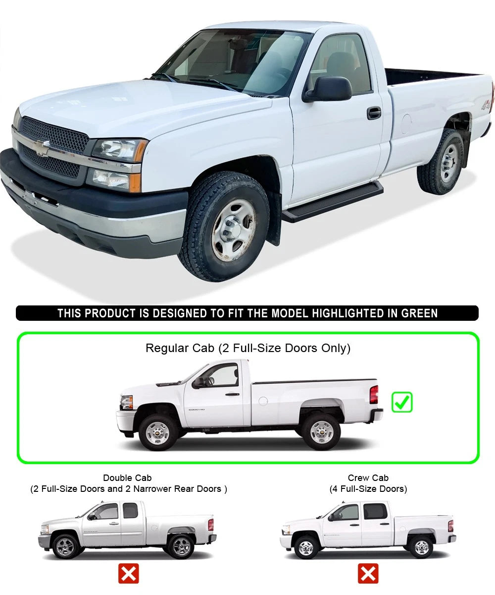 iBoard Running Boards for Silverado Sierra Regular Cab (1999-2007)