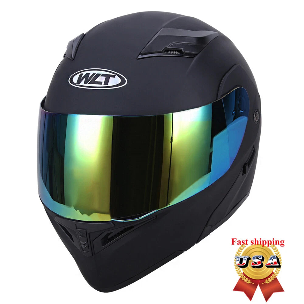 DOT Modular Full Face Helmet for Motorcycle ATV (M, L, XL, XXL)