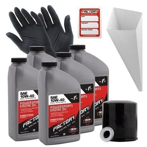 10W40 Oil Change Kit for Kawasaki KAF700 Mule Pro-MX (2019–2023)