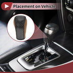 1 Pc Gear Shift Knob Cover for Hyundai Tucson (2015–2018) Black Brown