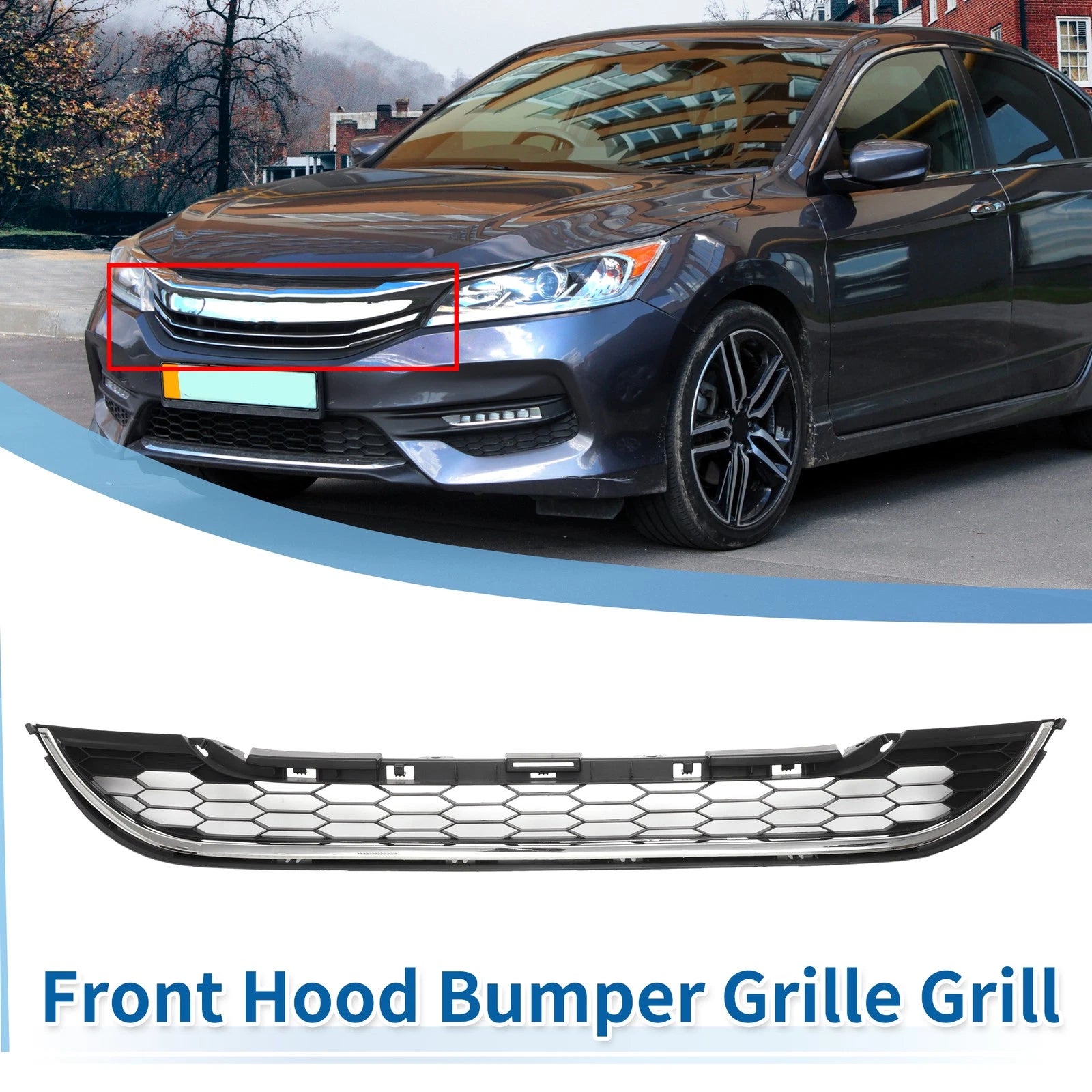 Front Lower Bumper Grille for Honda CR-V (2010–2011) No.71123SWNH11 Black
