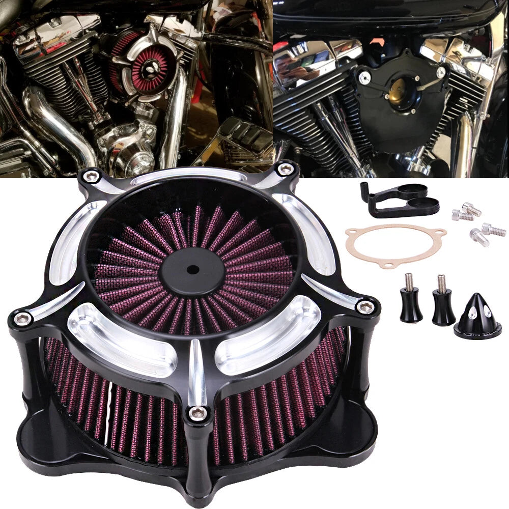 Air Cleaner Intake Filter Kit for Harley Touring Street Glide Road King (2008–2016)
