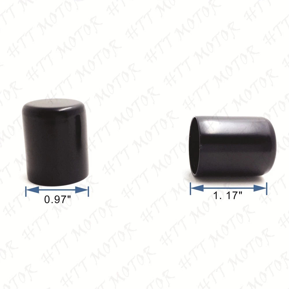 2X Black Docking Hardware Covers for Harley Touring FLHR FLHX FLHT FLTR CVO (2014–2023)