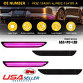 Set of 2 Smoked Lens LED Rear Bumper Side Marker Lights for Ford Mustang (2015–2023)
