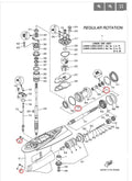 Propeller Shaft Seal Kit for Yamaha 4Str (93101-35019, 90430-08003)