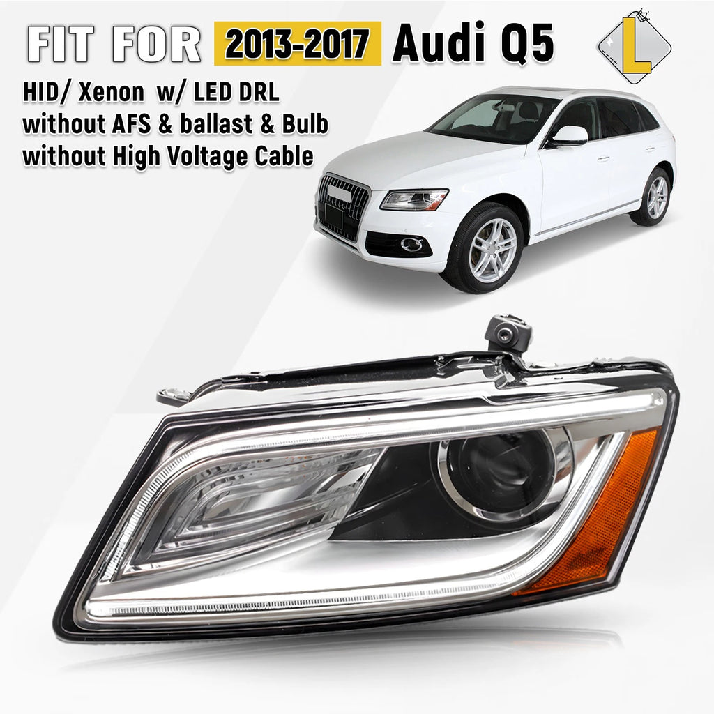 HID/Xenon Headlight with LED DRL for Audi Q5 SQ5 (2013–2017)