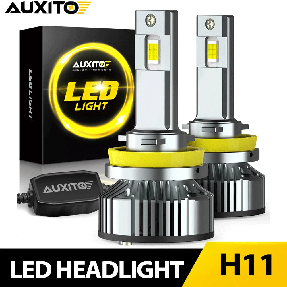 H11 LED Headlight Kit for High Low Beam (6500K White)