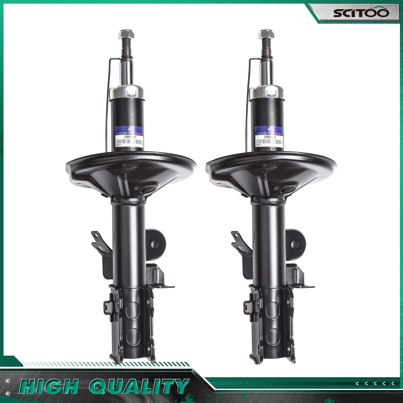 Front Pair Absorber Shocks Struts for Toyota Previa (1991–1997)