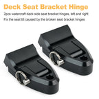 Pair Seat Hinge for Kawasaki SC Super Chicken (11047-3733-8C) Black