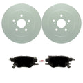 Bosch Rear Disc Brake Rotors & Ceramic Brake Pads Kit for Corolla Matrix Vibe (2003–2013)