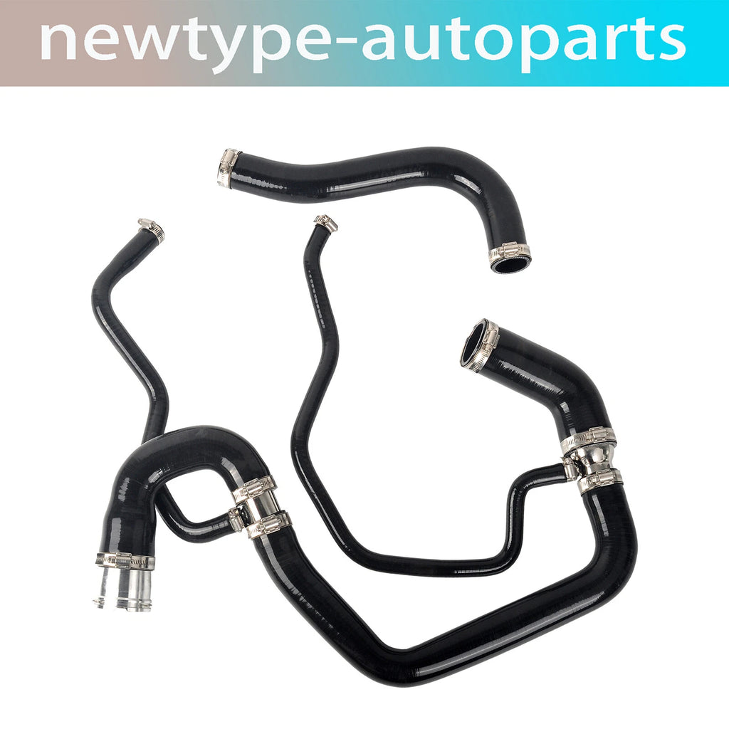 Black Silicone Coolant Hose Kit for GM 6.6L Duramax (2006–2010)
