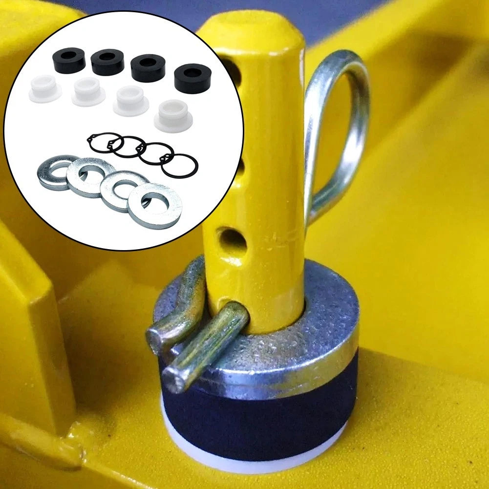 Deck Height Kit for Lawn Mower (Set of 4 Bushings, 4 Snap Rings, 4 Shock Bushings)
