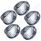 5pcs Smoke Round Cab Marker Light Lens Covers for Chevy (9069S)