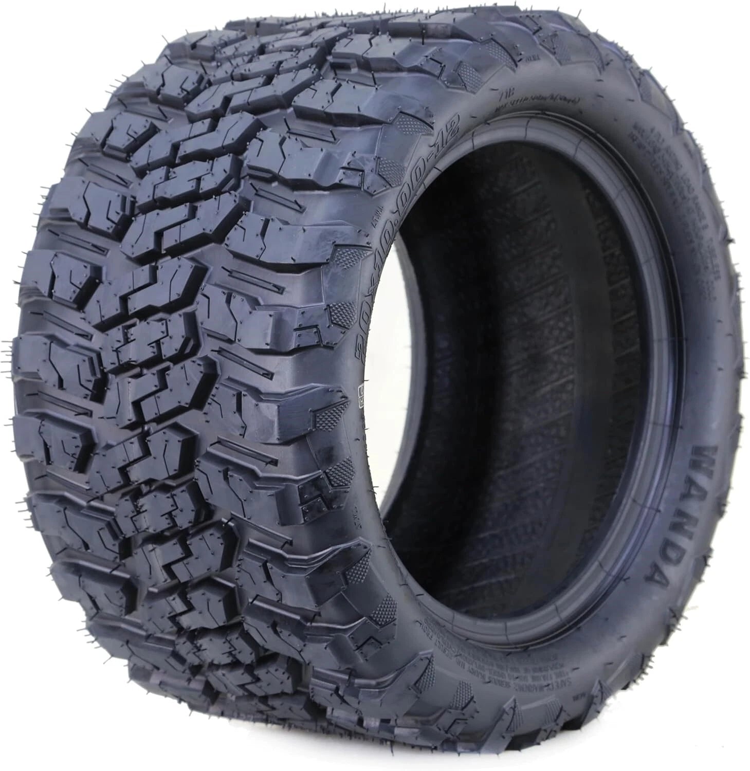 Set of 4 All Terrain Golf Cart Tires 20x10-12 4 Ply -14055